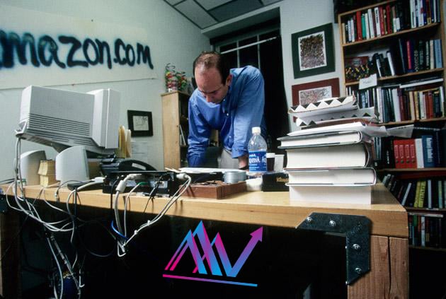 تصویری از اولین دفتر کار جف بزوس در شرکت خودش - آمازون